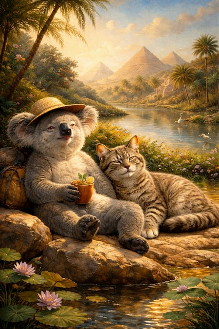 Sueños Felinos del Oasis